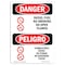 Signmission OSHA Sign, Diesel Fuel No Smoking Bilingual, 14in X 10in Rigid Plastic, 10" W, 14" L, Spanish OS-DS-P-1014-VS-1124 - alternate 1